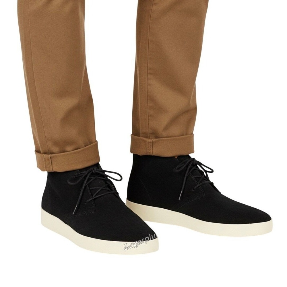 Everlane The Desert Chukka Boot Black Suede sz 7.5‎ Preppy Yuppie Casual $180